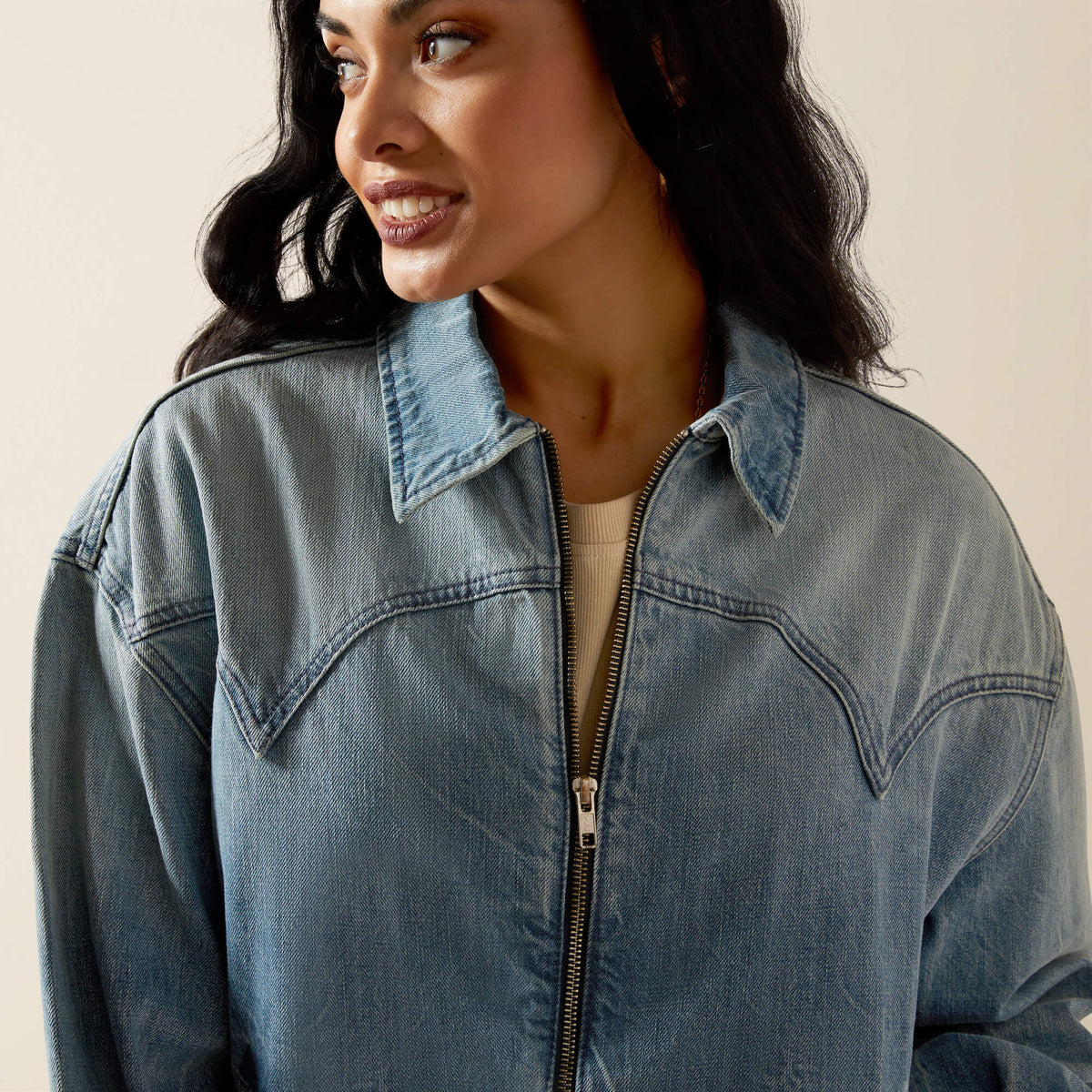 Ariat Classic Cheyenne Denim Bomber Jacket