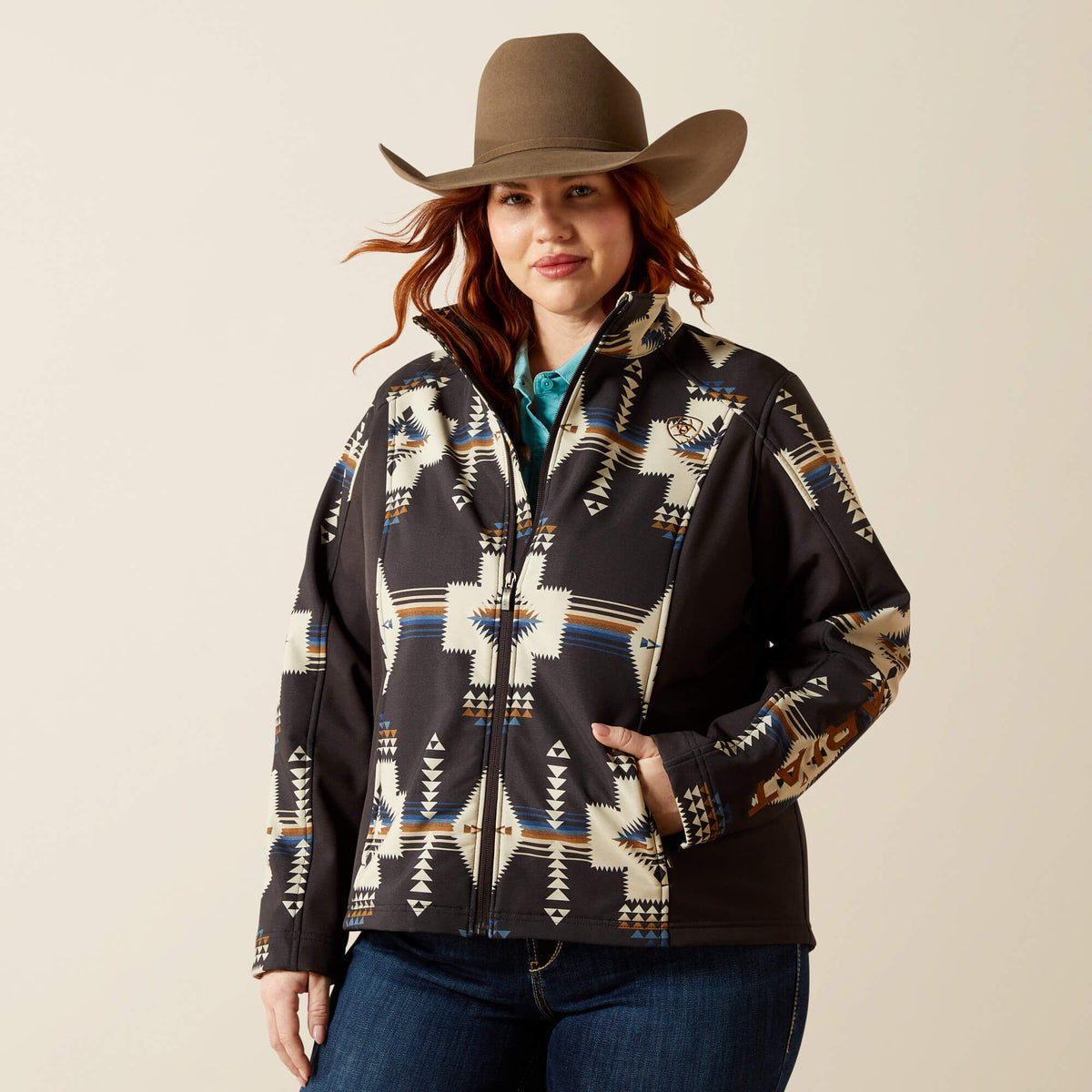 Ariat New Ariat Logo Softshell Print Jacket