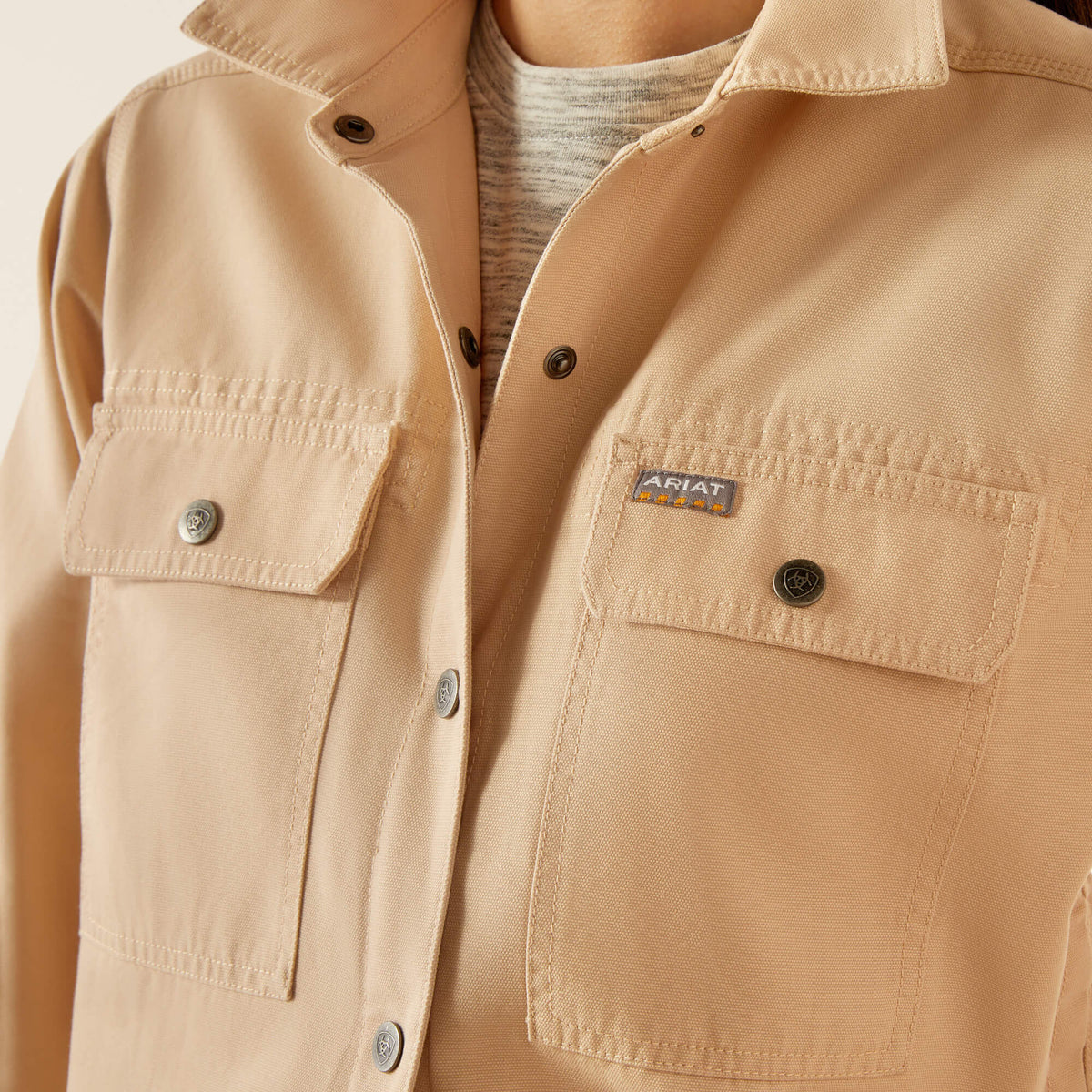 Ariat Essential Rebar Cropped Woven Shirt Jacket