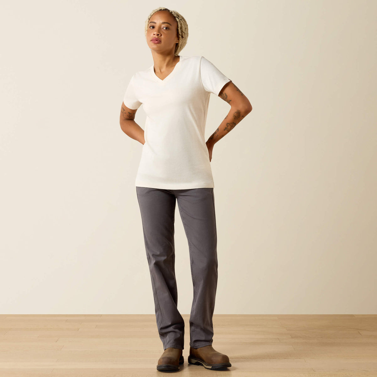 Ariat Latest Rebar Cotton Strong Standard V-Neck T-Shirt