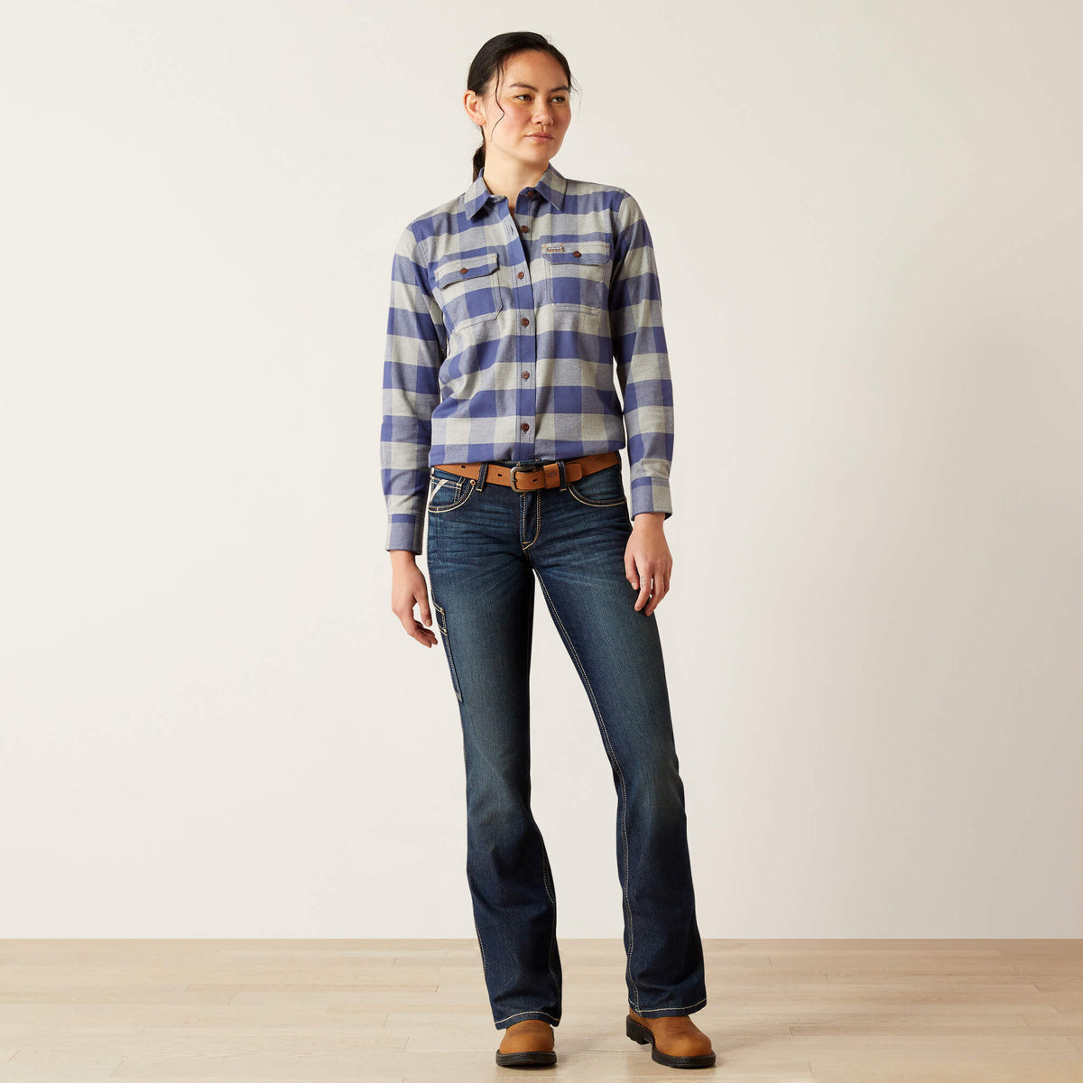 Ariat Recommended Rebar DuraStretch Flannel Tunic