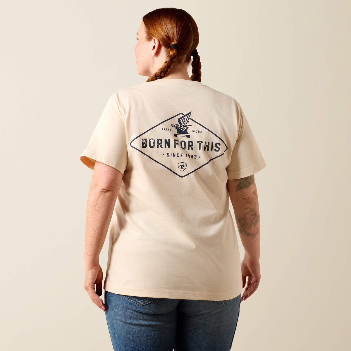 Ariat Popular Rebar Cotton Strong Anvil Logo T-Shirt