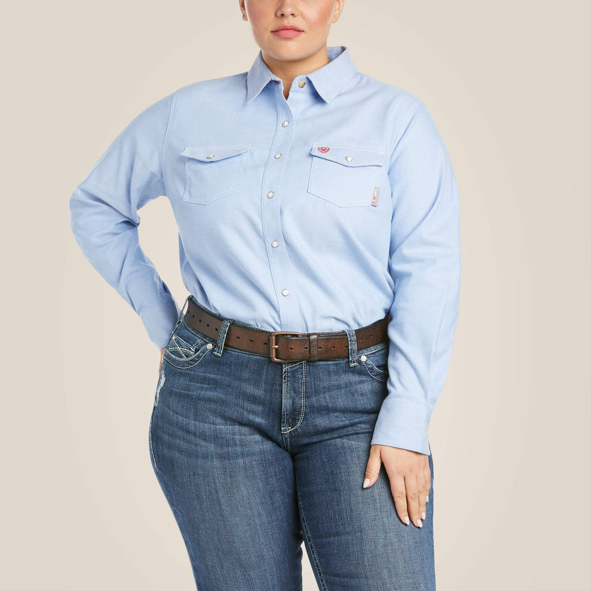 Ariat Featured FR Solid DuraStretch Snap Work Shirt