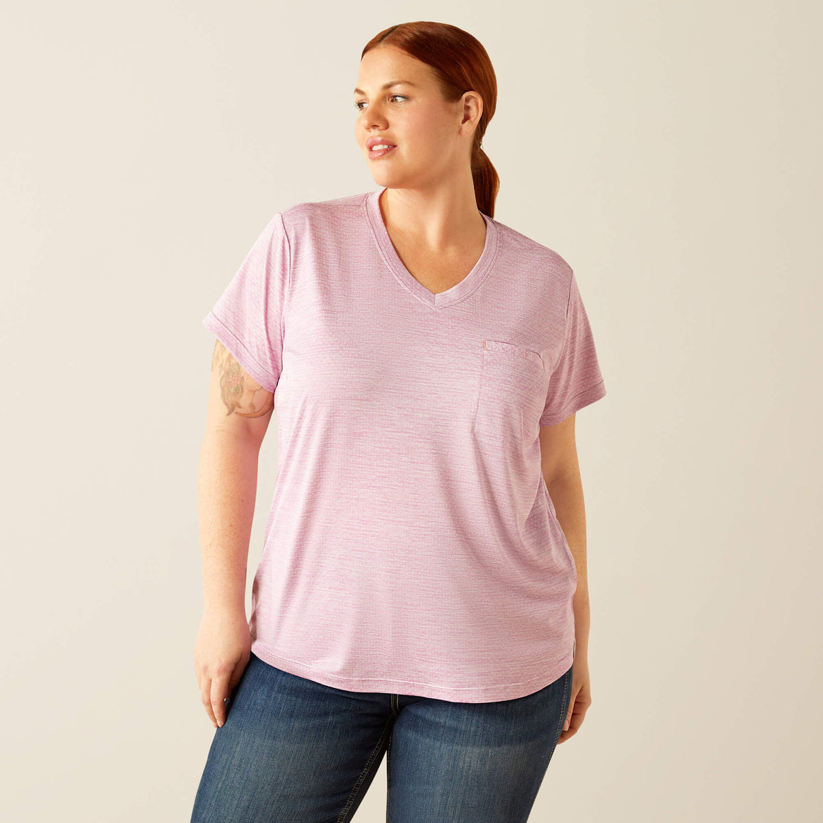 Ariat Exclusive Rebar Evolution Work Hard V-Neck T-Shirt