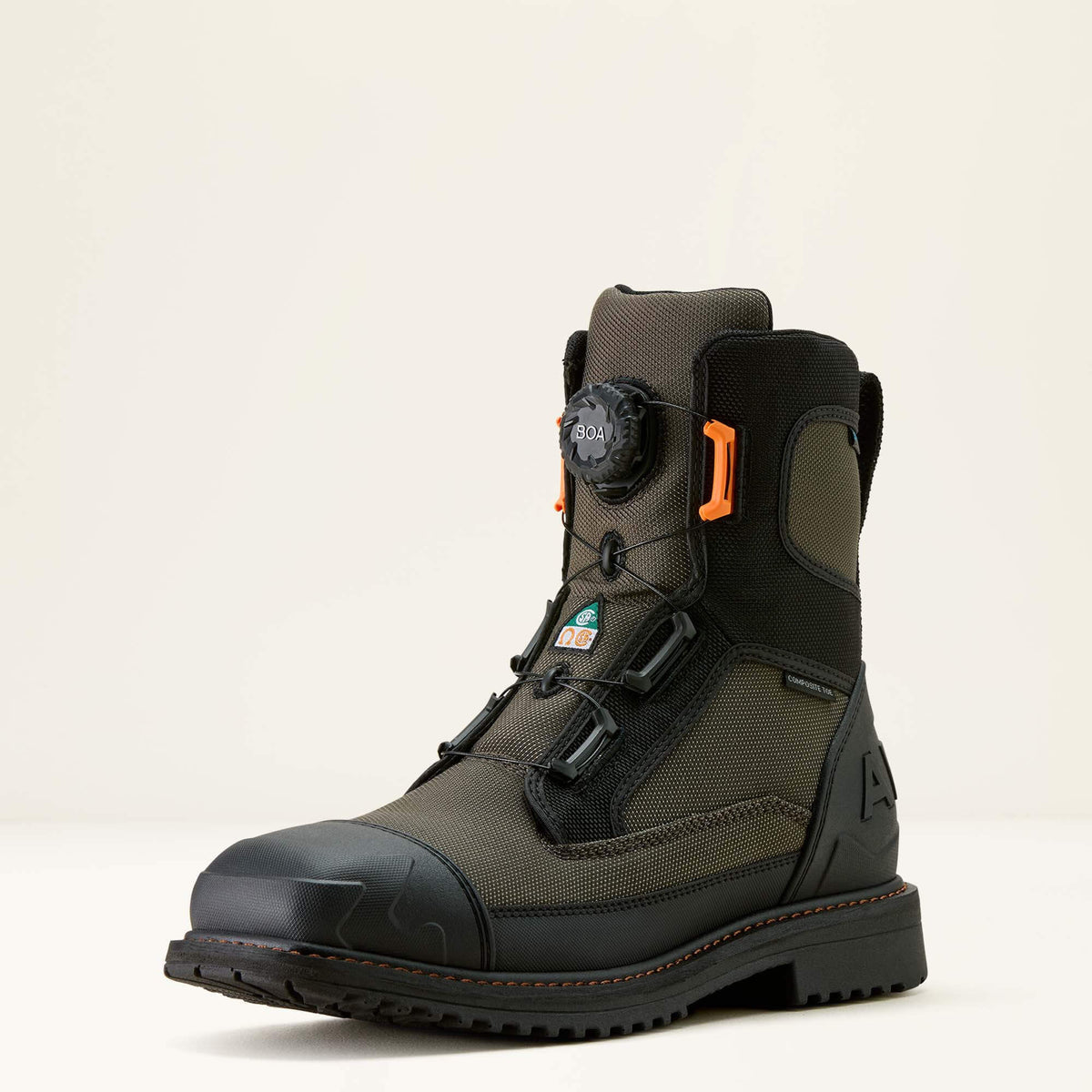 Ariat Special Offer RigTEK Wildcat BOA 8" CSA Waterproof Wide Square Toe Composite Toe Work Boot