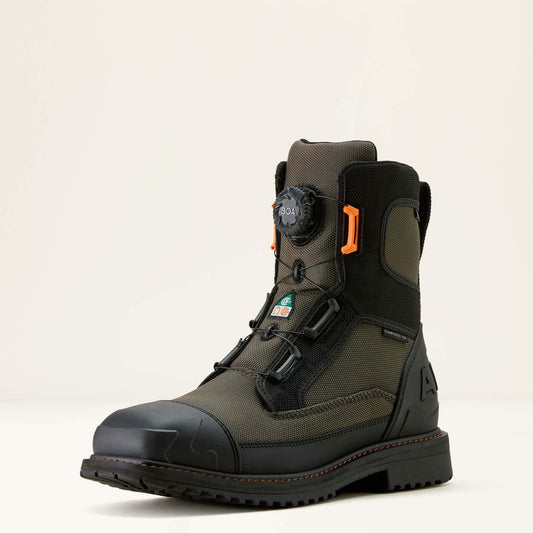 Ariat Special Offer RigTEK Wildcat BOA 8" CSA Waterproof Wide Square Toe Composite Toe Work Boot