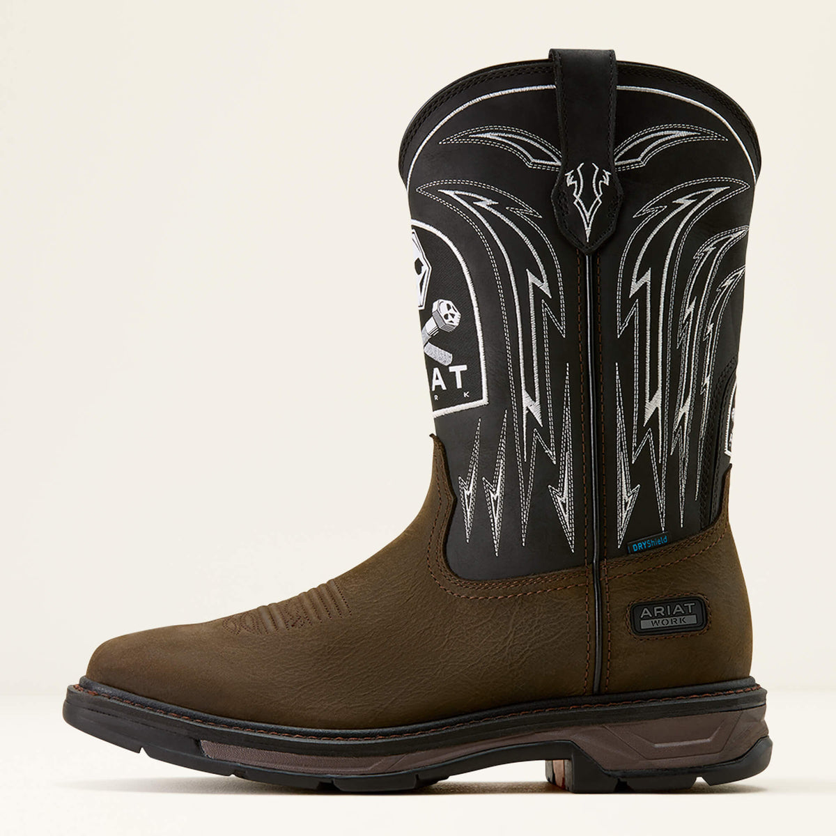 Ariat Smart Buy WorkHog XT Bolt Skull Waterproof Wide Square Toe Work Boot