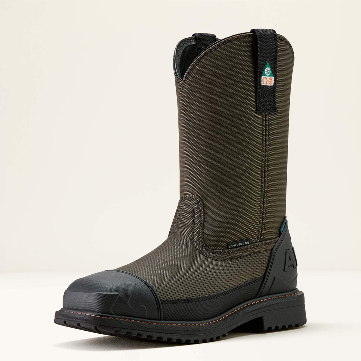 Ariat Everyday RigTEK Wildcat Pull-On CSA Waterproof Wide Square Toe Composite Toe Work Boot