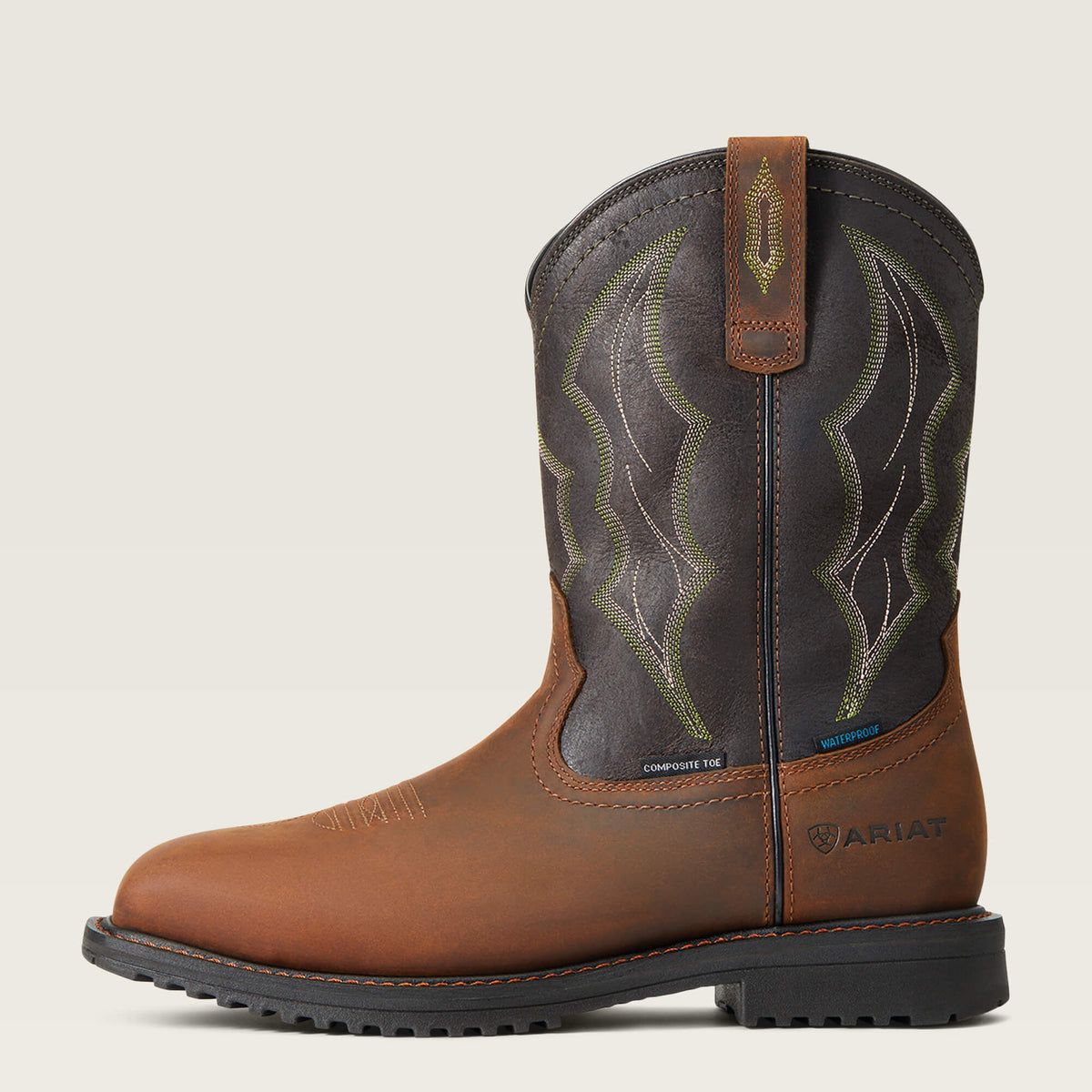 Ariat Customer Favorite RigTek Wide Square Toe Waterproof Composite Toe Work Boot