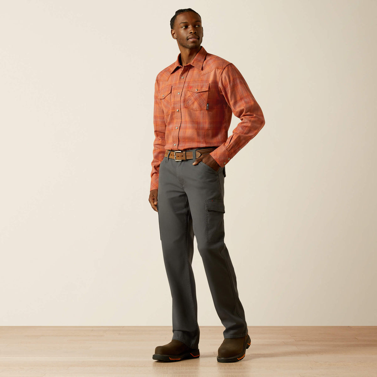 Ariat New FR Wayne Retro Fit Snap Work Shirt