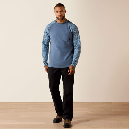 Ariat Latest FR Stretch Camo Baseball T-Shirt