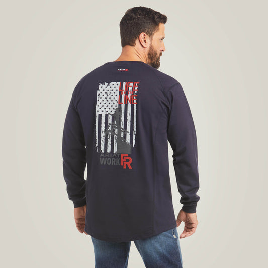 Ariat Deals FR Air Life on the Line Graphic Top