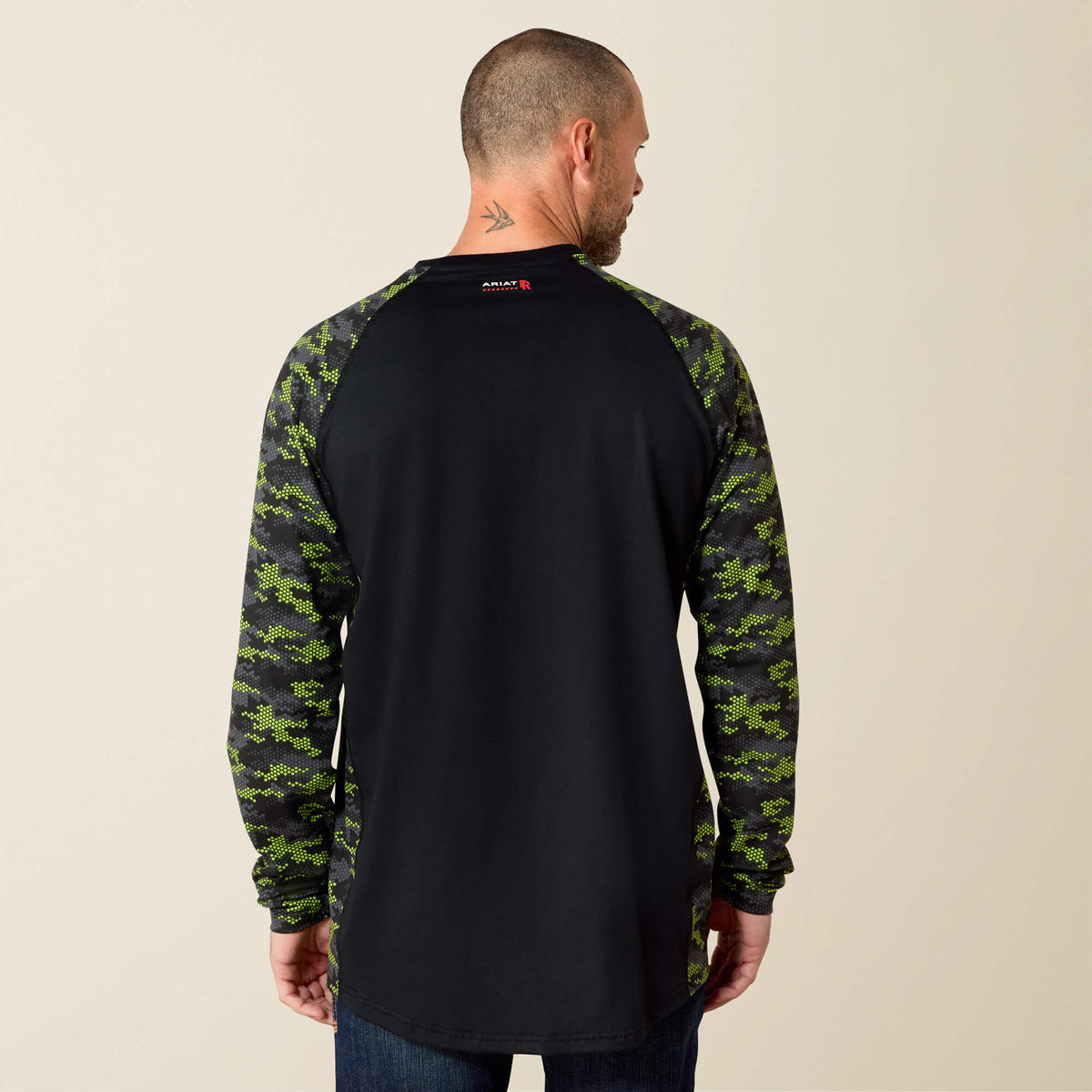 Ariat Latest FR Stretch Camo Baseball T-Shirt