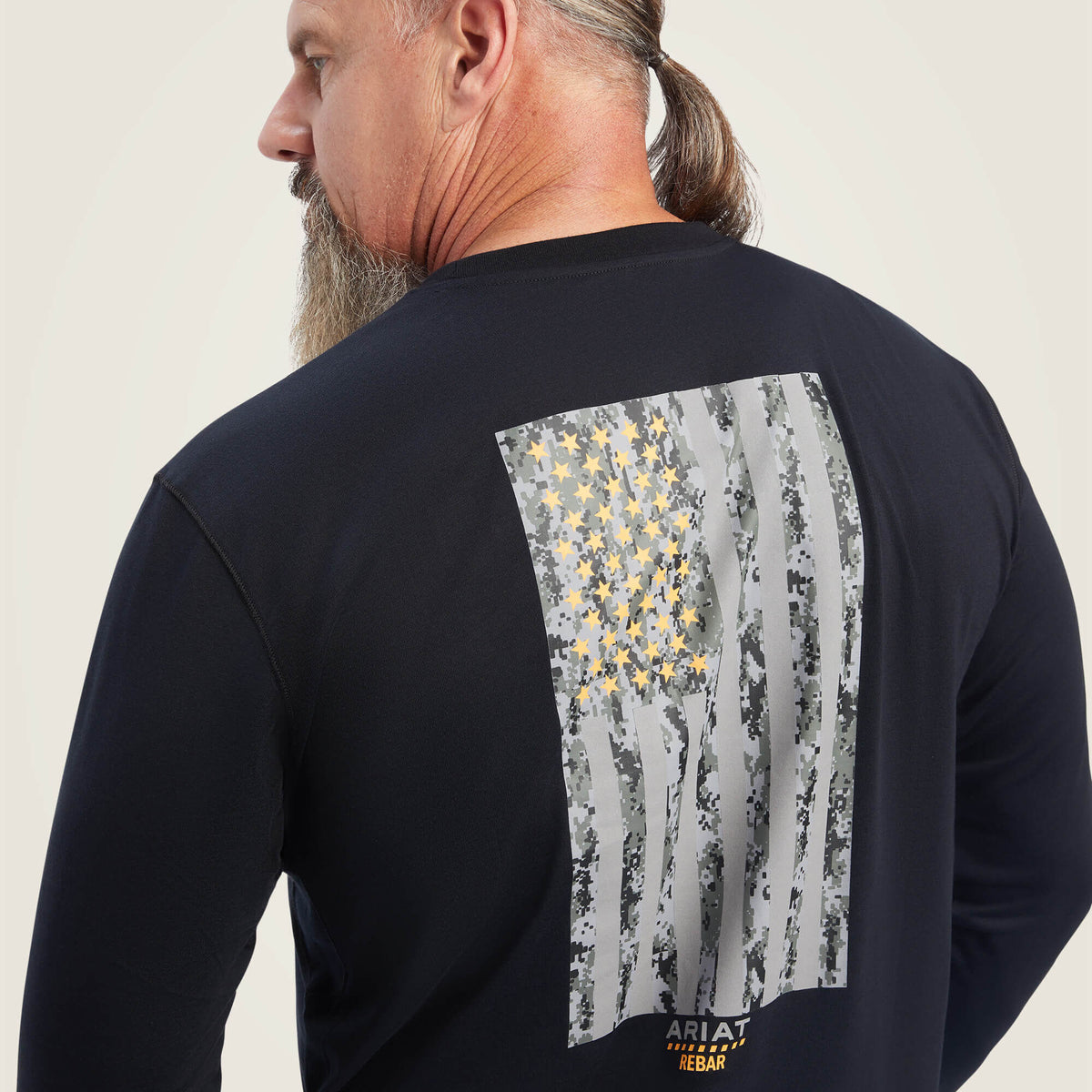 Ariat Trending Rebar Workman Reflective Flag Graphic T-Shirt