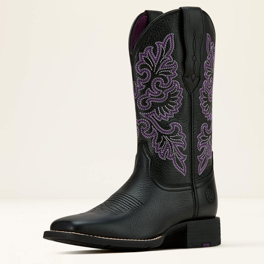 Ariat Quality Round Up StretchFit Wide Square Toe Western Boot