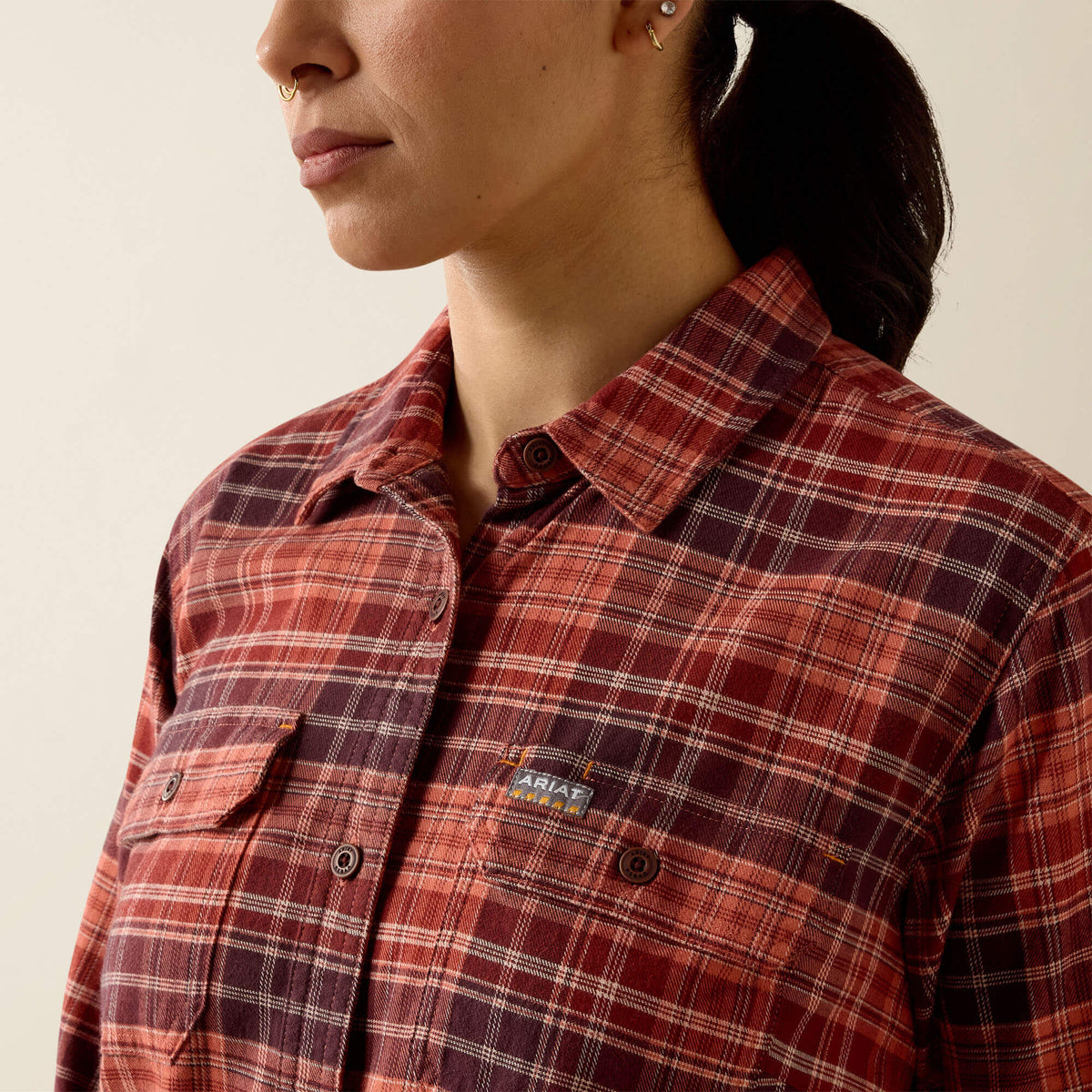 Ariat Essential Rebar DuraStretch Flannel Tunic