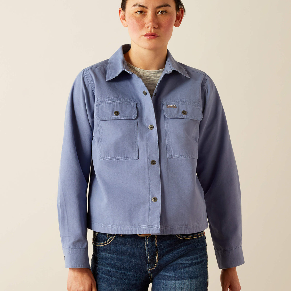 Ariat Great Value Rebar Cropped Woven Shirt Jacket