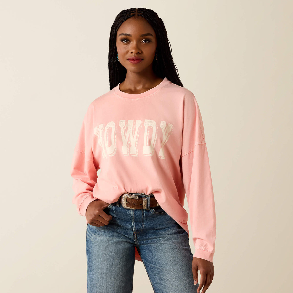 Ariat Customer Favorite Canvas Oversized Long Sleeve T-Shirt