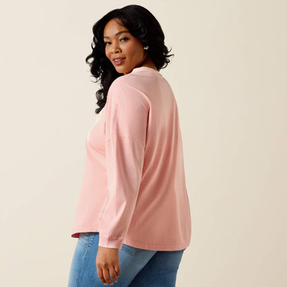 Ariat Customer Favorite Canvas Oversized Long Sleeve T-Shirt