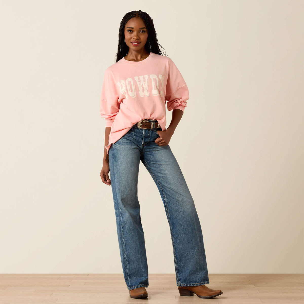 Ariat Customer Favorite Canvas Oversized Long Sleeve T-Shirt