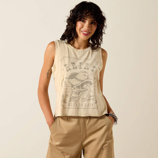Ariat Exclusive Ariat Wanted Skull Cowboy Tank