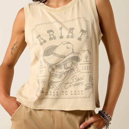 Ariat Exclusive Ariat Wanted Skull Cowboy Tank